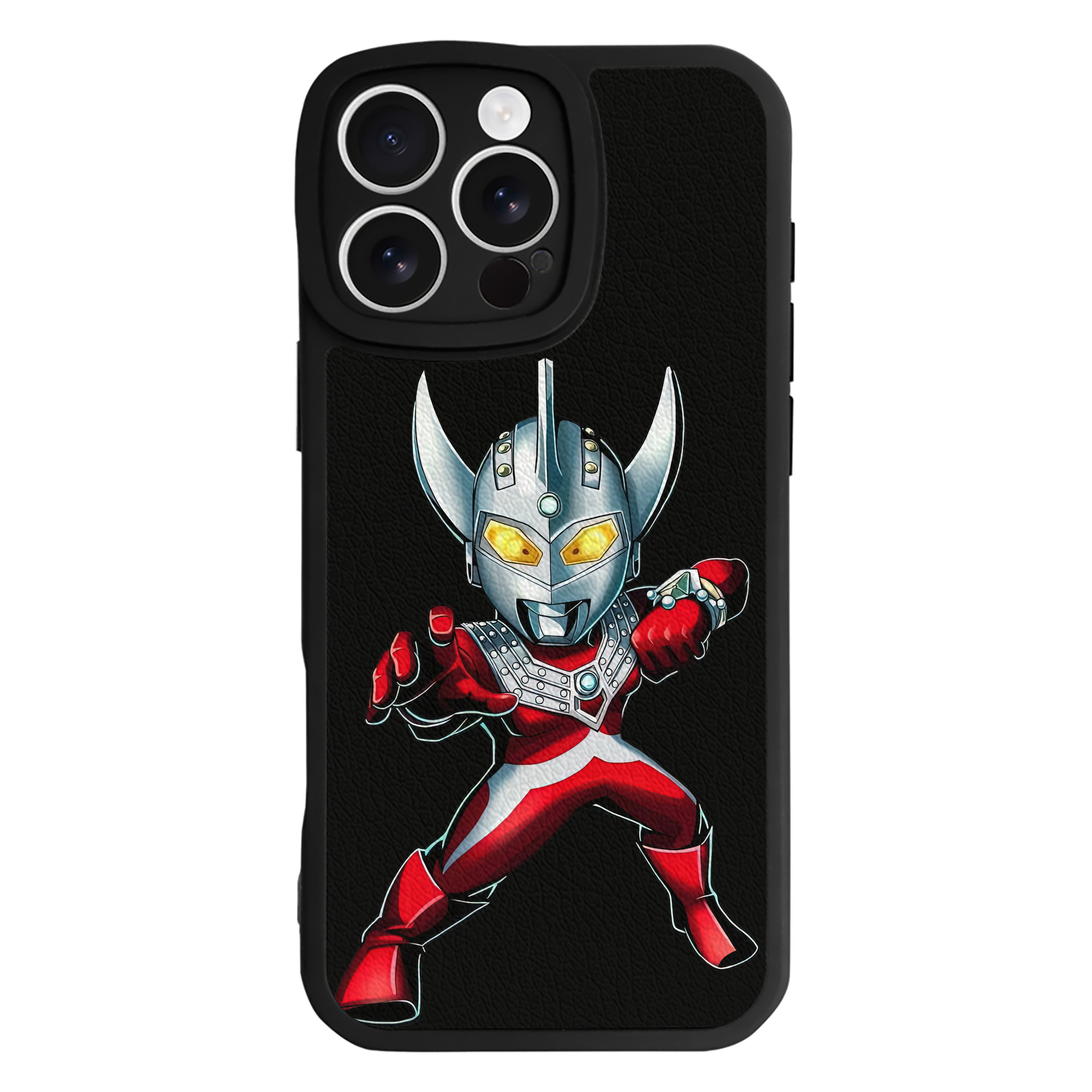 （画像用） ウルトラマン Ultraman 【iPhone 16シリーズ対応】シリコンスマホケース（レザー調） 材質：シリコン